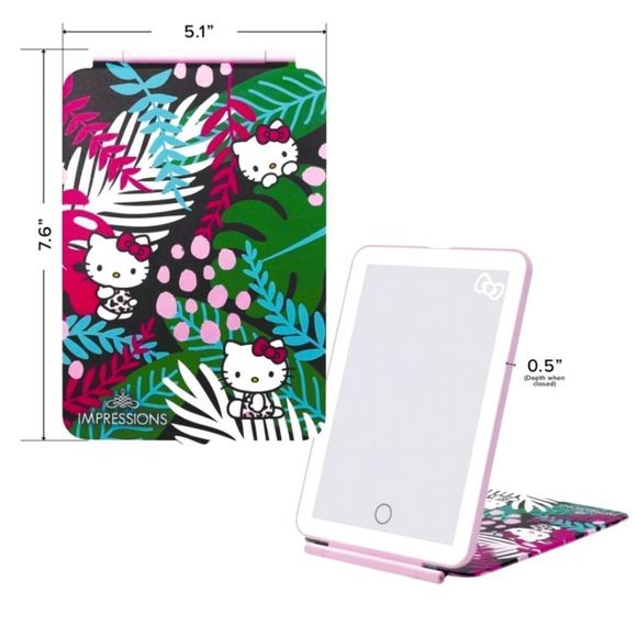 Impressions For Hello Kitty TouchPad Mini Tri-Tone LED Makeup Mirror - Picture 2 of 12